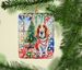 Basset Hound Christmas Porcelain Ornament Christmas Tree Hanging Decorations For Home Christmas Holiday, Rectangle, Gift, Multicolor_maomaolike.com