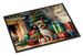 Border Terrier Cozy Christmas Doormat Front Door Mat Indoor Outdoor Rugs For Entryway, Non Slip Washable Low Pile, 24H X 36W_maomaolike.com