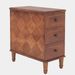 Wood Nightstand, Fully Assembled Narrow Side Table With 3 DrawersB_maomaolike.com