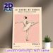 Ballet Dancer Painting Poster, Vintage French Art Style Elegant Ballerina Poster, Delicate Retro Artwork Ideal For Bedroom, Dance Studio And Living_maomaolike.com