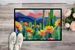Arizona Saguaro Cactus Blossom In Watercolor Doormat Front Door Mat Indoor Outdoor Rugs For Entryway, Non Slip Washable Low Pile, 24H X 36W_maomaolike.com