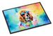 Cavalier Spaniel Hippie Dawg Doormat Front Door Mat Indoor Outdoor Rugs For Entryway, Non Slip Washable Low Pile, 24H X 36W_maomaolike.com