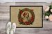 English Foxhound Christmas Flowers Doormat Front Door Mat Indoor Outdoor Rugs For Entryway, Non Slip Washable Low Pile, 24H X 36W_maomaolike.com