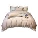 Modern Light Luxury Style 140s Xinjiang Long-staple Four-piece Set High-end Embroidered Quilt Cover All Pure Cotton Bedding_maomaolike.com