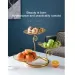 choiceness 3-Tier Fruit Basket - Black Gold Kitchen Storage_maomaolike.com