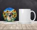 Anatolian Shepherd In Sunflowers Large Sandstone Coasters Pack Of 4 Absorbent Round Coasters Decor Gifts For Men Or Women, 4 In, Multicolor_maomaolike.com