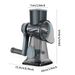 Manual Rotary Vegetable Slicer Multi-Function Cheese Grater & Food Chopper For Slicing Shredding - Ergonomic Kitchen_maomaolike.com
