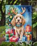 Cockapoo Christmas Reindeer Garden Flag Mailbox Flag Decorative Yard Flag Banner Outside Patio Artwork Yard Flower Beds, Garden Size, Multicolor_maomaolike.com