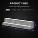 LED Lighted Liquor Bottle Display Shelf, 37 Inch Bar Display Shelf, DIY Illuminated Bottle Shelf With App & Remote Control, 2 Step Freestanding Holding Bottles For Home Bar, Party, Grey_maomaolike.com