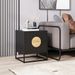 Modern Mid Century Fluted Nightstand With 2 Drawers And Pine Wood Handles For Bedroom_maomaolike.com