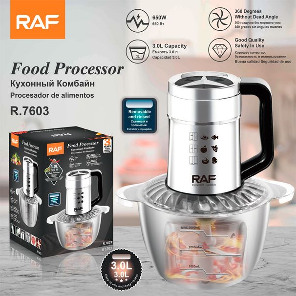 RAF EU Standard Electric Grinder 3L Household Meat Mincer Multi-Functional Food Processor R 7603_maomaolike.com