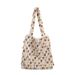 2026 New Cross-Border Handmade Niche Woven Color-Block Tote Beaded Mesh Bag Single Shoulder Handbag_maomaolike.com