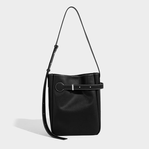 Trendy Niche Design For Women 2026 New High-end Feel Women's Tote Vintage Single Shoulder Crossbody Bucket Bag_maomaolike.com