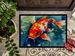 Koi Fish Doormat Front Door Mat Indoor Outdoor Rugs For Entryway, Non Slip Washable Low Pile, 24H X 36W_maomaolike.com