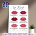 Lip Blush Healing Process Painting Poster, Clear Illustrative Lip Recovery Stages Poster, Informative Aftercare Guide, Ideal For Beauty Salons And_maomaolike.com