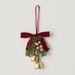Decoration Artificial Pine Cone Bell Pendant Christmas Car Hanging Berry Vine Eucalyptus Small Wreath_maomaolike.com