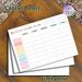 Weekly Lesson Plan Painting Poster, Pastel-toned Structured Grid Poster, Practical Organizer For Weekly Teaching Schedules, Ideal For Classroom And_maomaolike.com