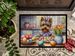 Decorating Easter Yorkshire Terrier Doormat Front Door Mat Indoor Outdoor Rugs For Entryway, Non Slip Washable Low Pile, 24H X 36W_maomaolike.com