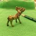 Elk Small Ornament Creative Home Entrance Office Table Desktop Copper Large Antler Moose Tea Pet Metal Craft_maomaolike.com