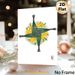 Brigid's Cross Floral Painting Poster, Soft Watercolor Style Poster, Delicate Woven Green Cross With Yellow And White Blooms, Suitable For Home Wall_maomaolike.com