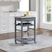 Mobile Rolling Kitchen Island Trolley Serving Cart With Underneath Drawer & Slide-Out Wire Storage Basket_maomaolike.com