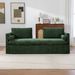 82.68 Wide Extra-large Double-seater Sofa, Chenille Upholstered, With Two Armrest Pillows And Two Backrest Pillows, Suitable For Bedrooms, Living Rooms, And Window Seating.Green_maomaolike.com