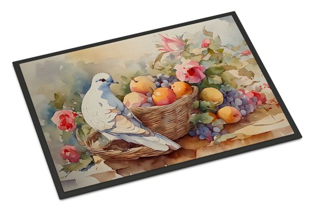 Dove Doormat Front Door Mat Indoor Outdoor Rugs For Entryway, Non Slip Washable Low Pile, 24H X 36W_maomaolike.com