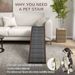 PawHut Dog Ramp For Bed, Pet Ramp For Dogs With Non-Slip Carpet And Top Platform, 74" X 16" X 25", Brown_maomaolike.com