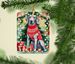 Weimaraner Christmas Porcelain Ornament Christmas Tree Hanging Decorations For Home Christmas Holiday, Rectangle, Gift, Multicolor_maomaolike.com