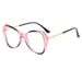 New square frame men's and women's flat mirror glasses frame retro blue light anti-internet celebrity large frame plain makeup artifact_maomaolike.com