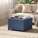 Round Storage Ottoman Bench, Button Tufted Ottoman With Flip Top For Living Room, Entryway And Bedroom, Blue_maomaolike.com