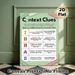 Context Clues Educational Painting Poster, Colorful Structured Instructional Text Poster, Aids Reading Comprehension, Suitable For Classroom And Study_maomaolike.com
