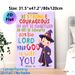 Bible Verse Joshua 1:9 Painting Poster, Vibrant Cartoon Wizard Themed Poster, Uplifting Encouraging Message Suitable For Bedroom, Living Room_maomaolike.com