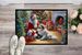 Great Pyrenees And Santa Claus Doormat Front Door Mat Indoor Outdoor Rugs For Entryway, Non Slip Washable Low Pile, 24H X 36W_maomaolike.com