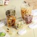 Transparent Five-piece Set Of Sealed Jars, Kitchen Grain Box, Food And Dry Fruit Plastic Storage Jars_maomaolike.com