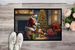 Basenji And Santa Claus Doormat Front Door Mat Indoor Outdoor Rugs For Entryway, Non Slip Washable Low Pile, 24H X 36W_maomaolike.com