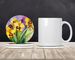 Orchids In Watercolor Large Sandstone Coasters Pack Of 4 Absorbent Round Coasters Decor Gifts For Men Or Women, 4 In, Multicolor_maomaolike.com
