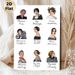 Female Composers Painting Poster, Elegant Watercolor Portrait Poster, Inspirational Cultural Decor Featuring Celebrated Female Musicians, Suitable For_maomaolike.com