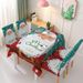 Christmas Tablecloth, Dining Table, Chair Cover, Decorative Elastic One-piece Absorbent Tablecloth_maomaolike.com