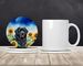 Newfoundland In Sunflowers Large Sandstone Coasters Pack Of 4 Absorbent Round Coasters Decor Gifts For Men Or Women, 4 In, Multicolor_maomaolike.com