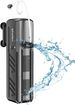 Submersible Aquarium Filter, 6W Internal Aquarium Filter, Adjustable Fish Tank Filter With Biological Filtration 132GPH Water Pump For 5-10 Gal Fish Tank, Pond, Statuary, Hydroponic_maomaolike.com