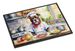 Staffordshire Bull Terrier The Chef Doormat Front Door Mat Indoor Outdoor Rugs For Entryway, Non Slip Washable Low Pile, 24H X 36W_maomaolike.com