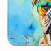 Bullmastiff Hippie Dawg Memory Foam Kitchen Mat Machine Washable Anti-Fatigue Mat Cushion Comfort Bath Mat Or Kitchen Rug_maomaolike.com