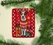 Jack Russell Terrier Holiday Christmas Porcelain Ornament Christmas Tree Hanging Decorations For Home Christmas Holiday, Rectangle, Gift, Multicolor_maomaolike.com