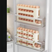 Rolling Storage Kitchen Multi-layer Slanted Automatic Turner Refrigerator Side Door Egg Tray Fresh-keeping Box_maomaolike.com