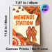 Mehendi Station Painting Poster, Vibrant Ethnic Indian Style Poster, Features Intricate Henna Hands, Festive Lanterns & Traditional Motifs, Brings_maomaolike.com