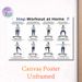 Home Step Workout Painting Poster, Clear Illustrated Exercise Guide Poster, Detailed Step-by-step Workout Instructions, Ideal For Home Gym And_maomaolike.com