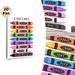 French Color Crayons Painting Poster, Vibrant Flat-style Colorful French-labeled Crayons Poster, Assists With French Color Vocabulary Learning, Ideal_maomaolike.com