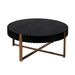 Modern Handcraft Drum Coffee Table 31.5 Inch Round Coffee Table For Living Room,Small Coffee Table With Sturdy Pedestal_maomaolike.com