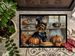 Yorkie Fall Kitchen Pumpkins Doormat Front Door Mat Indoor Outdoor Rugs For Entryway, Non Slip Washable Low Pile, 24H X 36W_maomaolike.com